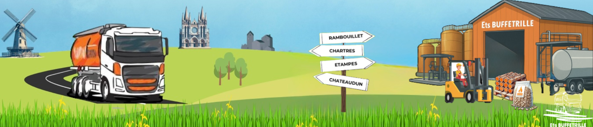 illustration des activités de fioul buffetrille