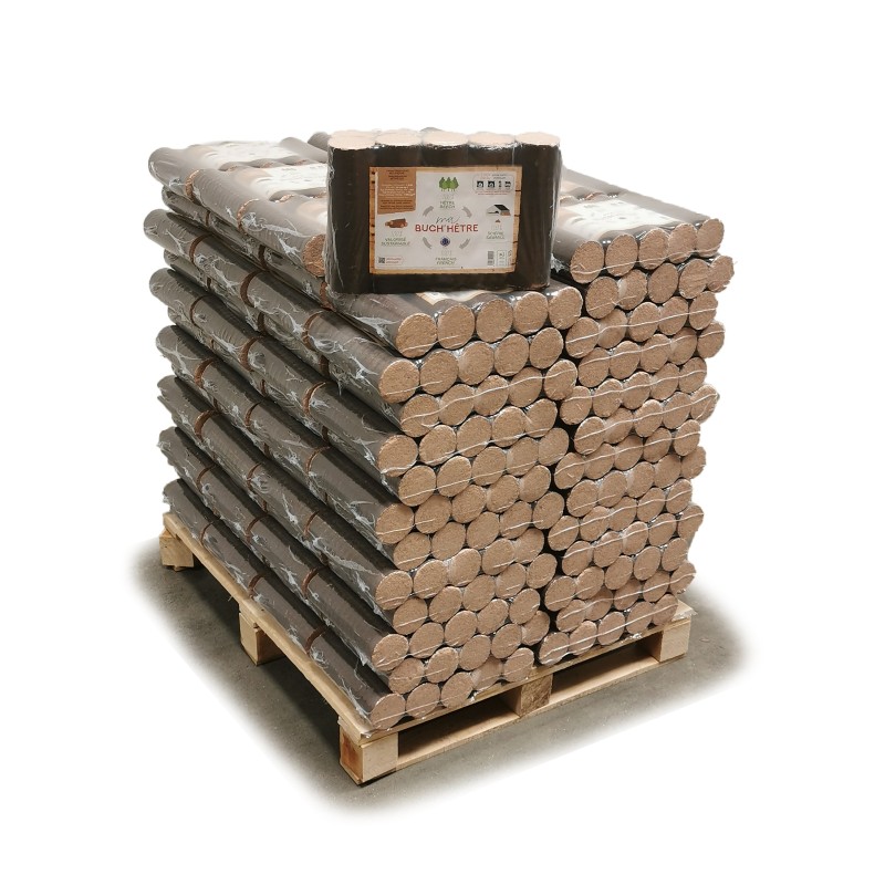 Bûches de bois compressés 100% Hêtre